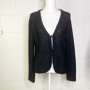 Peruvian Alpaca Knit Cardigan Sweater Womens Size Large Delicate